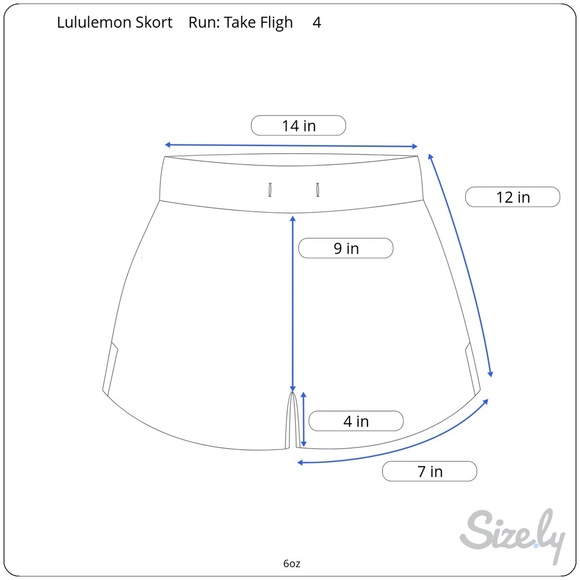 Lululemon Run: Take Flight Surge Teal Skirt Skort - Picture 8 of 8